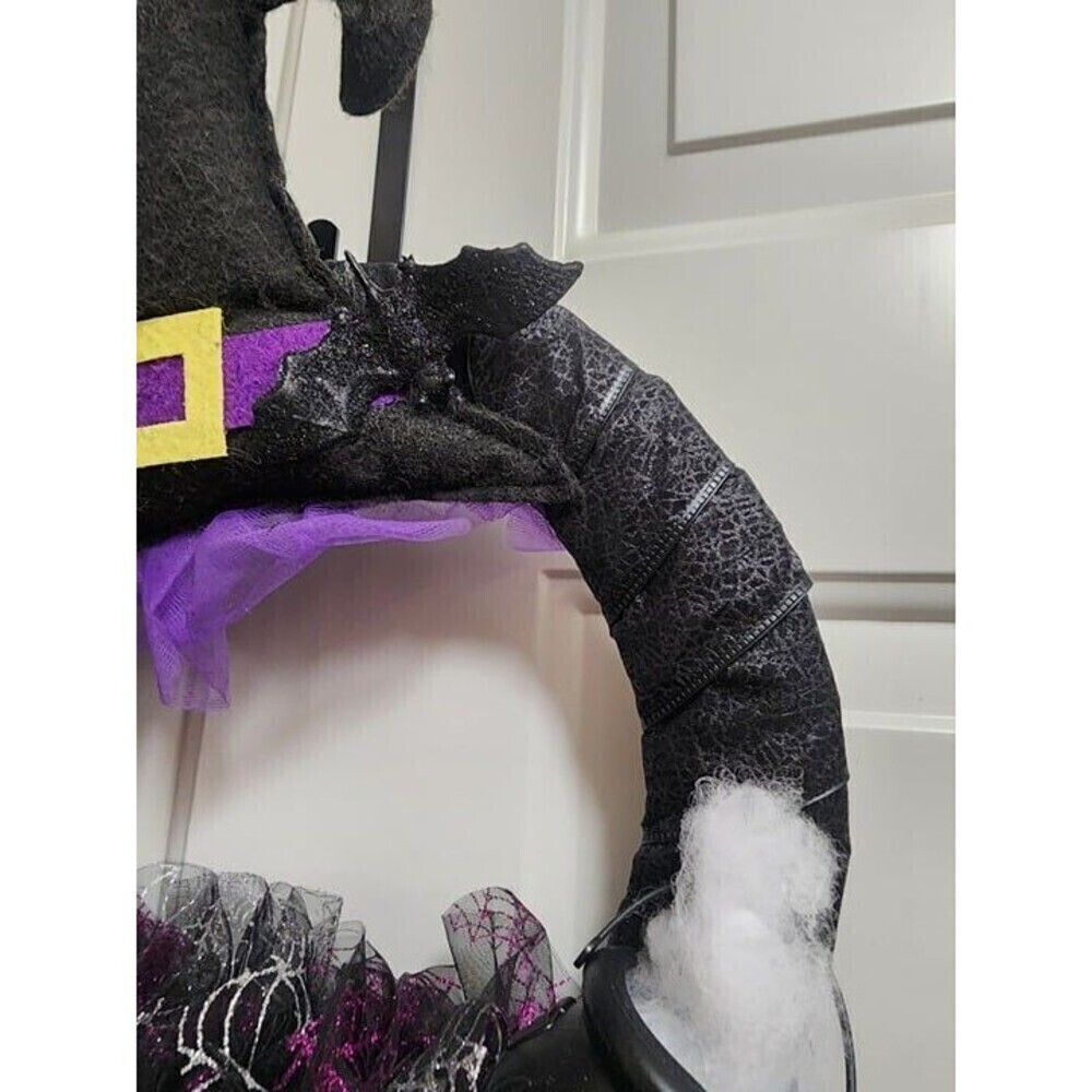 Handmade Witch Halloween Wreath-New - Picture 8 of 8